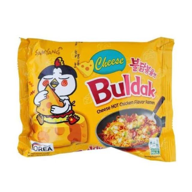 Samyang Buldak Ramen Noodles - Cheese Hot Chicken Flavour