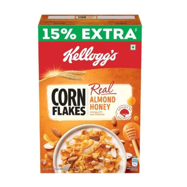 Kellogg's Corn Flakes Real Almond Honey 300g+45g EXTRA
