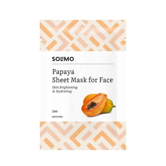 Solimo Papaya Face Sheet Mask