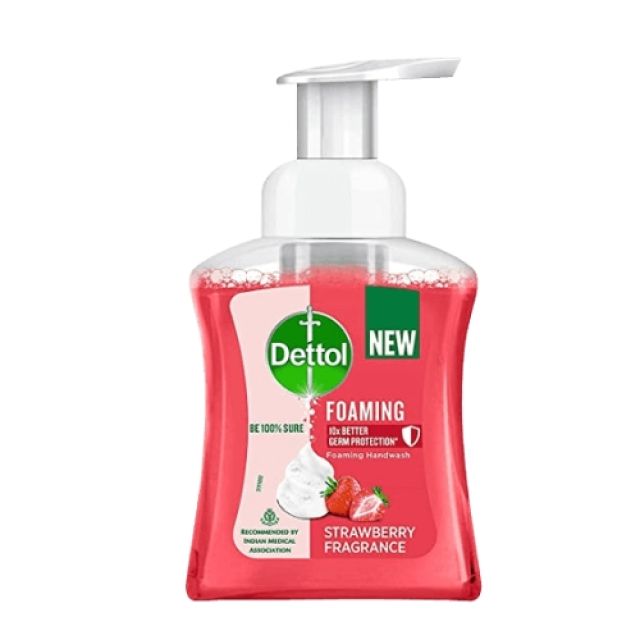 Dettol Foaming Handwash with Strawberry Fragrance with Free Refill Pouch