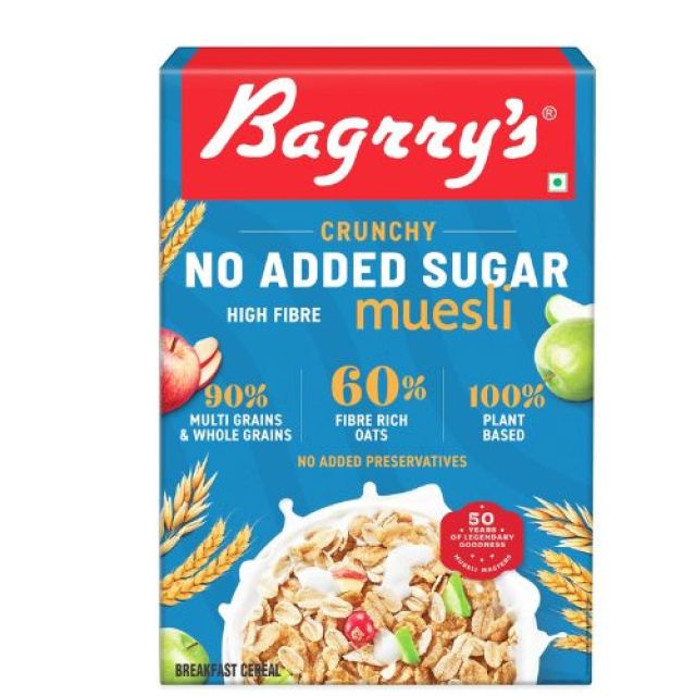 Bagrry's Crunchy Muesli No Added Sugar 0P0g Box|